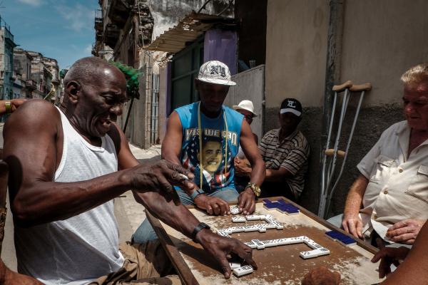 Coba Kuba Havana Hawana domino Obama player play gracz gra